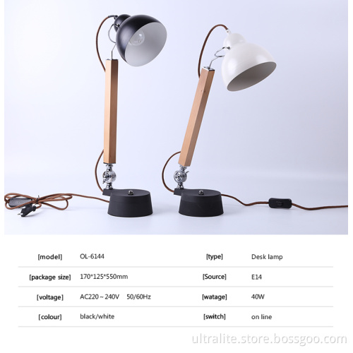 Foldable Reading Swing Arm Office Study Desk Lamp